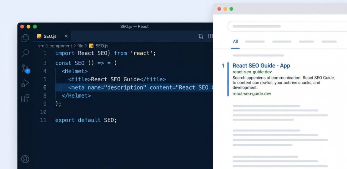React SEO Guide 2026 Hero