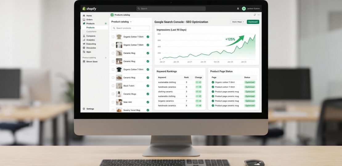 Shopify SEO Guide 2026 – Dashboard Overview