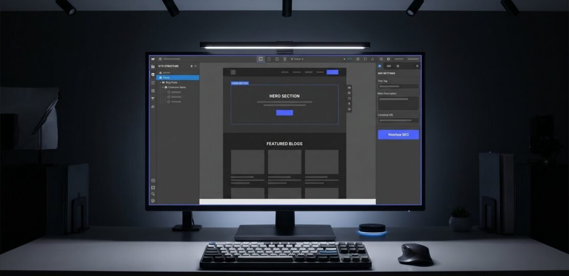 Webflow SEO Settings in Designer