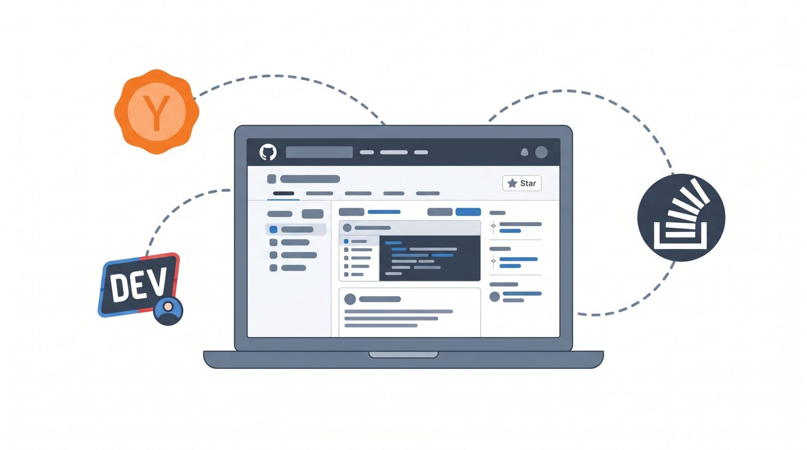 Developer community platforms - GitHub, Hacker News, Dev.to, Stack Overflow - as off-page SEO link sources for web apps